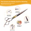 7 Inch Professional Dog Grooming Scissors Kit, 6-in-1 Pet Grooming