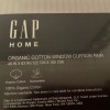 GAP HOME 100 % Organic Cotton Curtain Pair 48 x
