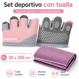 Genérico Guantes Deportivos Antideslizantes y Anti-Callos, Guantes de Gym para Mujer y Hombre, Diseño de Medio Dedo Transpirable