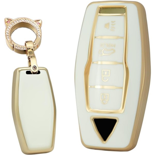 TECART Soft TPU Key Case for Car Keys Fit for