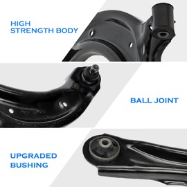 Front Lower Control Arm With Ball Joint and Sway Bars Tie Rods 8PC Kit Compatible With 2013-2019 Nissan Sentra NV200 K622159 K622160 MS30624 ES800966 EV800951 K750719