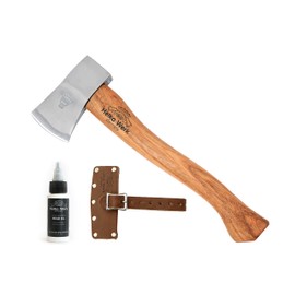 1844 Helko Werk Germany Classic Pathfinder Hatchet - Made in Germany Camping, Bushcraft, Survival, Backpacking, Small Lightweight Hatchet - Head 1.25 lbs, Handle 15 in. (Pathfinder) #11438
