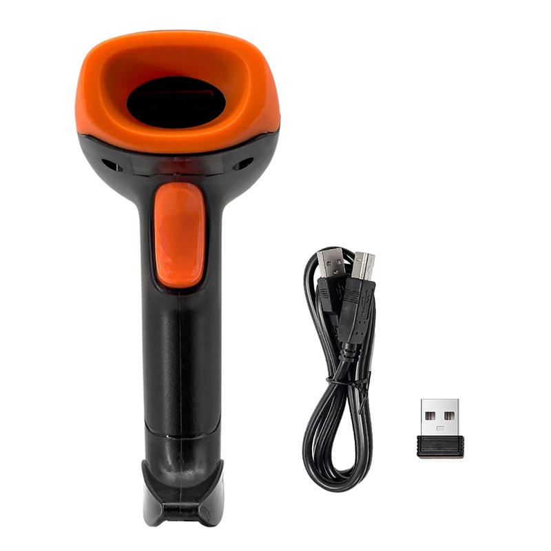 Handheld 1D/2D/QR Barcode Scanner 2.4G Wireless USB Wired Bar Reader