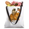 Space Hamster USA Ride, Funny Astronaut Patriot Meme Tote Bag