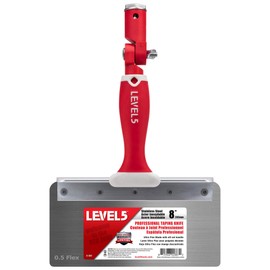 LEVEL5 8" Offset Knife, 0.5mm Stainless Steel FLEX Blade | Soft-Grip Handle | 5-381