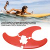 3Pcs Surfboard Fins Glass Fiber Thruster Fin Sets Surf Accessories