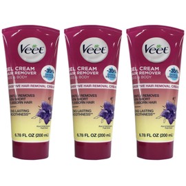 Fast Acting Gel Cream Hair Remover Veet Hair Remover Women 6.78 oz (Pack of 3)