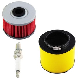Ewillownm Compatible with TRX350 Air Filter Oil Filter & Spark Plug for 1995-2004 Honda Foreman 400 450 TRX400 TRX450