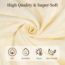 Kunoli Pashmina Shawls And Wraps for Women, Cashmere Feel Ladies Scarf, 70x200cm Large Wedding Shawls and Wraps for Evening Dresses Bridesmaid Gifts (Cream)