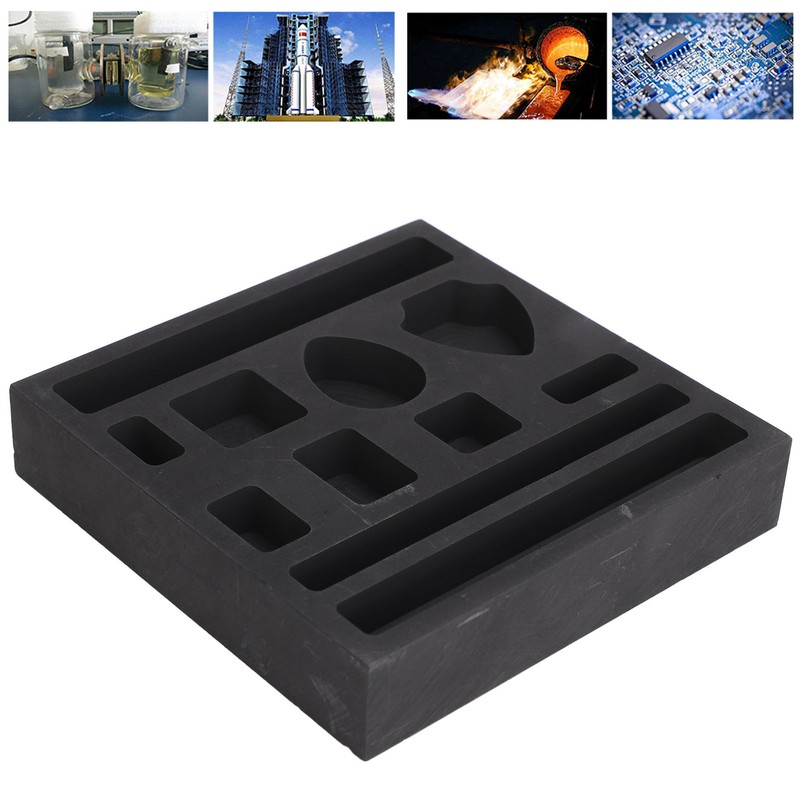 Graphite Ingot Mold for Metal Casting 11 Holes Easy Demoulding