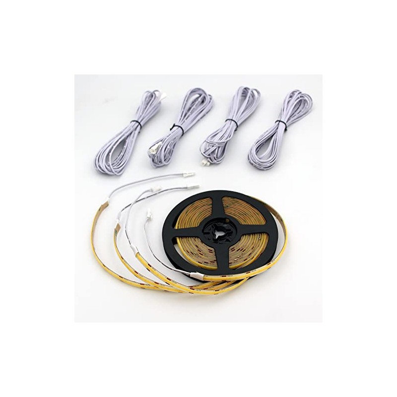 KOMIGAN 4 Pack Cuttable COB LED Strip Lights with 16.4ft