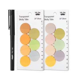 Mr. Pen- Transparent Sticky Note Set, 560Sheets, Colorful, Round Transparent Sticky Notes Set, Bible Sticky Notes Clear Sticky Notes Transparent, Bible Notes, Transparent Sticky Notes for Bible Study