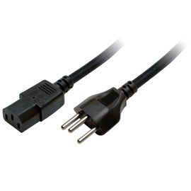 Logilink CP102 Power Cord Swiss – C13 1.80 m Black