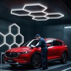 BRILLIHOOD Hexagon Garage Lights, LED Honeycomb Lights Ceiling, 192W, 23040LM,