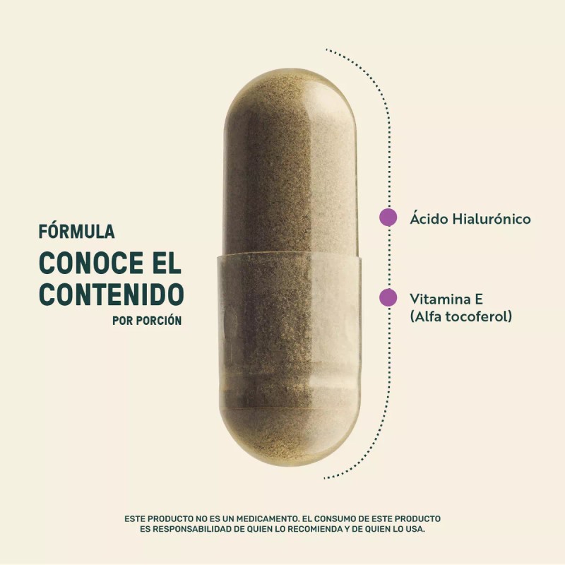 LIFE360+ Life 360+ Hialu-e Ácido Hialurónico Vitamina E 120 Cápsulas