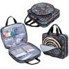LoDrid Embroidery Project Bag, Square Embroidery Supplies Storage Tote, Portable