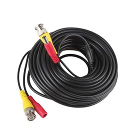 Auroh 2 Pack 5M / 16 feet BNC Video Power Cable 2-in-1 Pre-made Black Security Camera CCTV Cable for HD Surveillance Camera and DVR System Installation