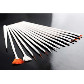 Pinceles Uñas Decoracion Gel 15 piezas/uñas de acrílico | Nail Art Conjunto para diseño uñas de Acrílico, UV, Ideal para decorar Gelish