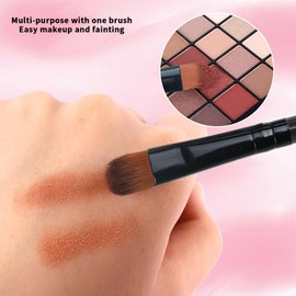 SILPECWEE 20PCS Nail Brush Set, Acrylic Nail Art Brush Blending Nail Paint Brush for Eyeshadow Eyebrows Eyeliner Makeup Nail Design Brushes Pen Manicure Tool - 130mm, Black