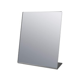 Marketing Holders 4 Pack 8x10 Inch Acrylic Mirror Counter Slanted Back L Shape Vertical Easel Mirrors No Assembly Teens Bathroom Hair Salon Piercing Kiosk Home or Work Desk Makeup Mirrors