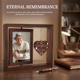 STELPAW Memorial Gifts for Loss of Dad, Sympathy Picture Frame, Sympathy Gifts for Loss of Father, Bereavement Remembrance Funeral Condolence Grief Gift, Fits 4x6 In Photo