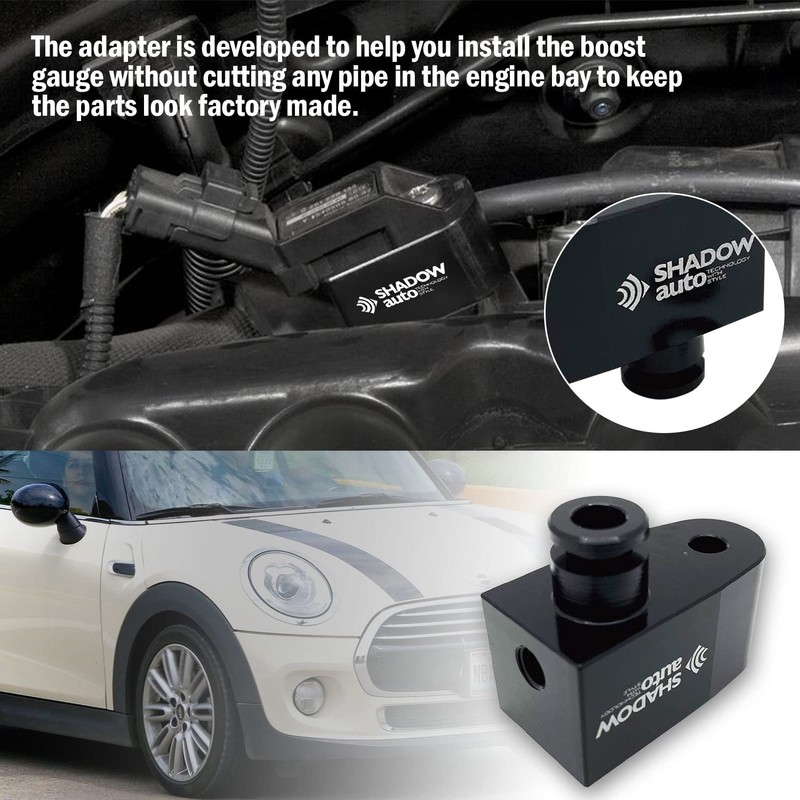 GAZOZ PERFORMANCE Direct Fit Boost Gauge Sensor Adapter Compatible with
