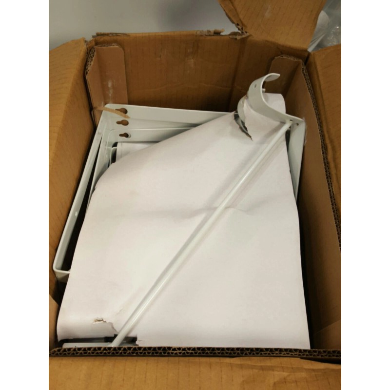 Everbilt Shelf Bracket/Rod Support Wall-Mountable Steel White Set of 2