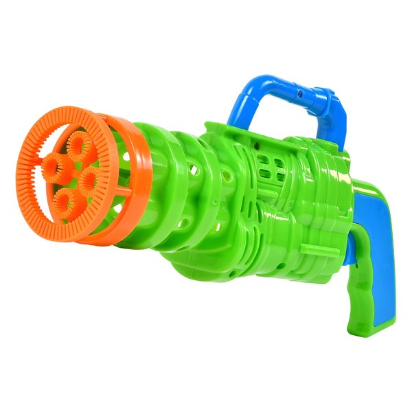 Sunny Days Entertainment 2-N-1 Bubble Blaster – Deluxe Toy Bubble Shooter | Long Continuous Bubbles | Outdoor Summer Fun for Kids