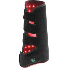 Cinturón de luz roja para pata de caballo, envoltura luz roja LED infrarroja 850 nm y 660 nm, infrarrojo portátil portátil para músculo caballo, derecha