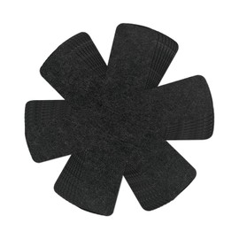 MEMOFYND 8 Pack Pan Protectors (Diameter 38cm) Heat Insulation Pads, Cup and Pan Protectors, High Temperature Resistant Felt Mats, Adjustable Size (Black)
