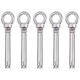 5 Pcs Anchor Eye Bolt Extension Eye Bolt Used to Secure Anti-theft Doors, Windows, Air Conditioners, etc