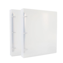 Binder Organizer 3-Ring, Large Clear View Binder D Ring, Binder Holds 8.5'' x 11'' Paper, Transparency (2 Pack)