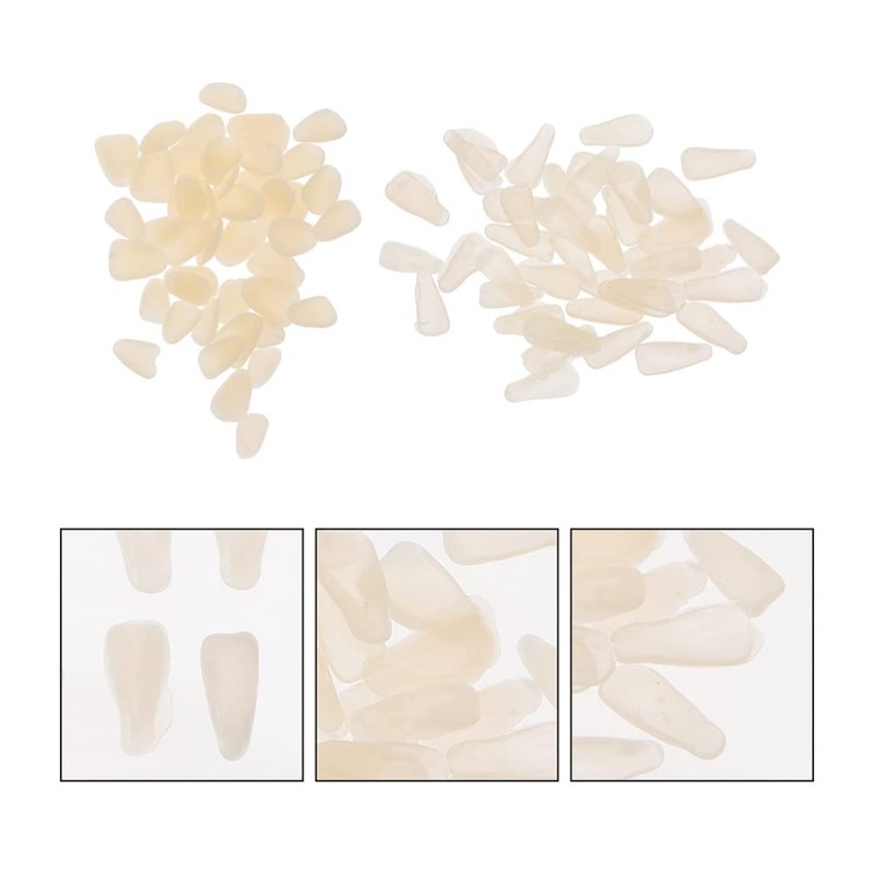 Hemoton 200pcs Teeth Veneers Temporary Tooth Kit Moldable Fake Teeth