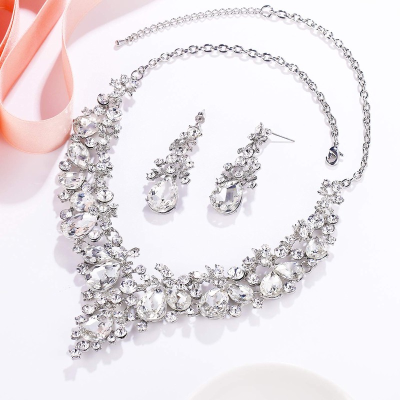 EVER FAITH Mujer Sets de Joyería Cristal Austríaco Elegante Boda