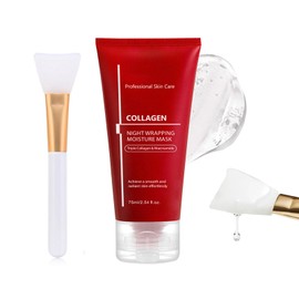 Collagen Night Wrapping Mask,Collagen Mask with Triple Collage-n,Niacinamide,Overnight Peel-off Face Mask,Korean Skincare,Glowy, Skin Elasticity, Hydrating,Pore Minimizing