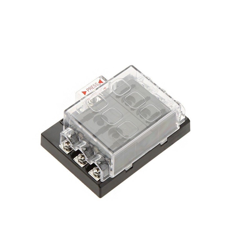 Ronben 6 Way Circuit 32V DC Blade Fuse Box Block