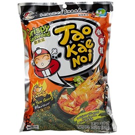 Seaweed Snack Tom Yung Goong TAOKAENOI 32g(Pack of 6)
