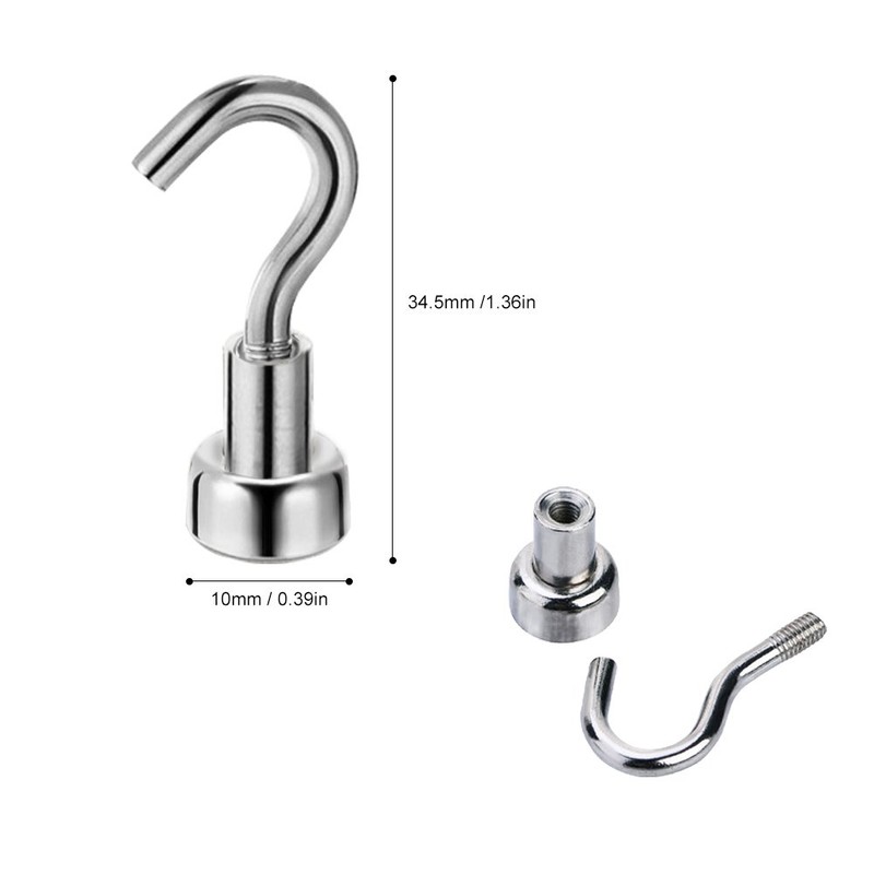 Practical Heavy Duty Hanging Hook Powerful Magnetic Hooks Indoors Organization
