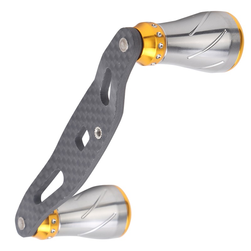 85MM Fishing Reel Handle Grip Carbon Metal Baitcasting Reel Left