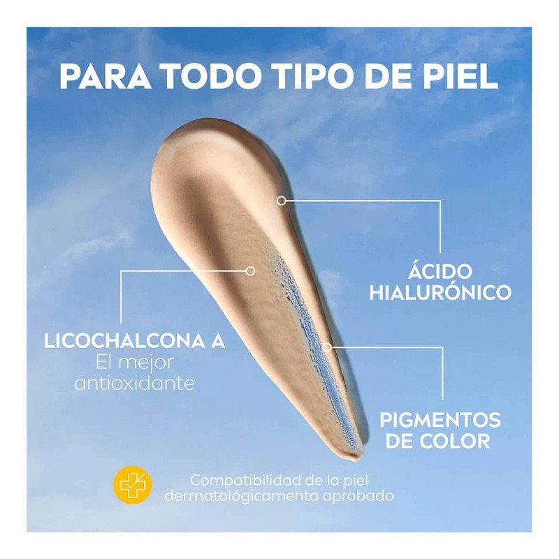 Protector Solar Facial Nivea Sun Fluido Diario Tono Claro Antioxidantes