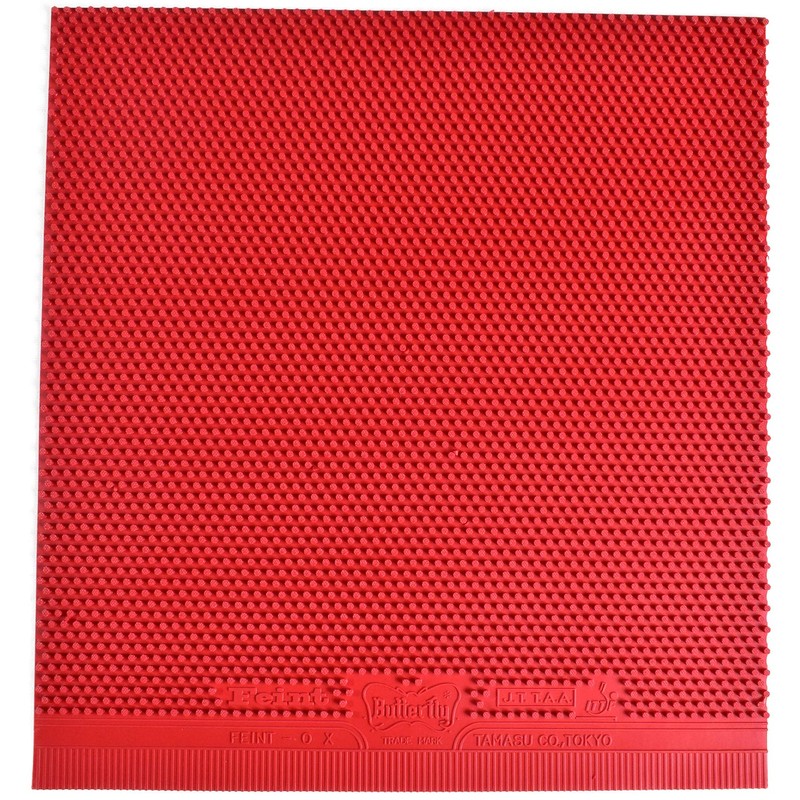 Butterfly Feint OX Rubber Sheet (Red)
