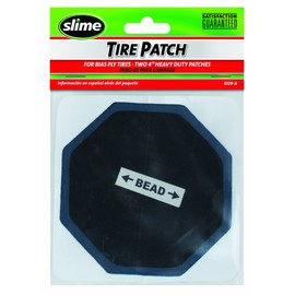 Slime 1029-A Heavy Duty Bias Ply Tire Patch, 4" (Pack of 2)