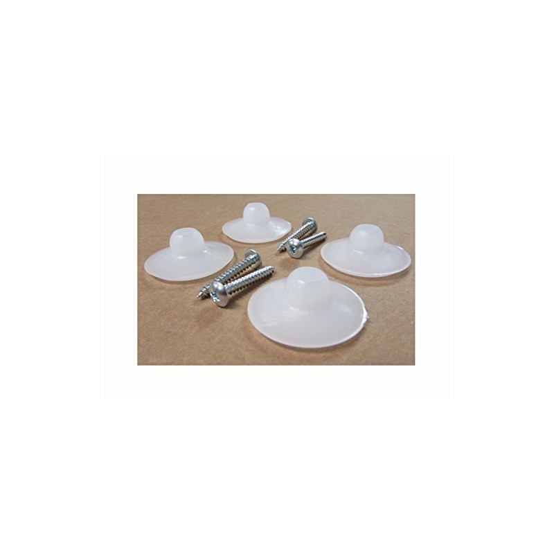 Set of 4 Directors Chair Replacement Foot Glides (White)