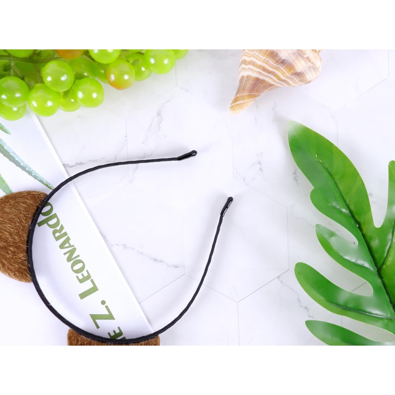 Bonnie Z. Leonardo Brown Ears Headband Cat Ears Headband Furry