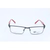 Gianni Po GP P49 Black-Red Rectangle Unisex Full Rim 52-16-135