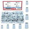 AIMUNOK 158Pcs M3 M4 M5 M6 M8 M10 Half Hex