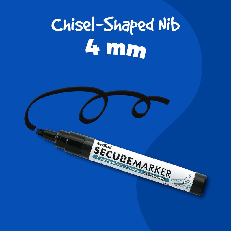 Artline Secure Marker Redacting Pen | Blackout Marker | Blacks