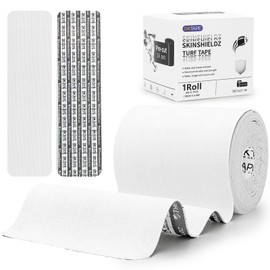 OK TAPE Turf Tape Football, Extra Wide Turf Tape for Turf Burn, White Kinesiology Tape Waterproof, Durable and Super Sticky, 4in x 21ft (4in x 15.75in/16pcs)