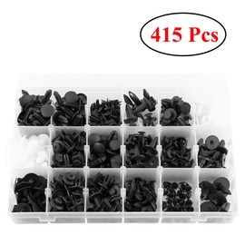 Subaru Sambar tt2 Engine Bar Trim Panel Clips-Qiilu Bumper Fastener Clips Fastener Clips Rivets Bumper Clips Plastic Fastening Pins Push Down Universal 18 Size 415 Pcs