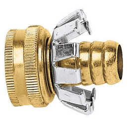 Gilmour Brass Female Hose Mender Clincher Type, 5/8in